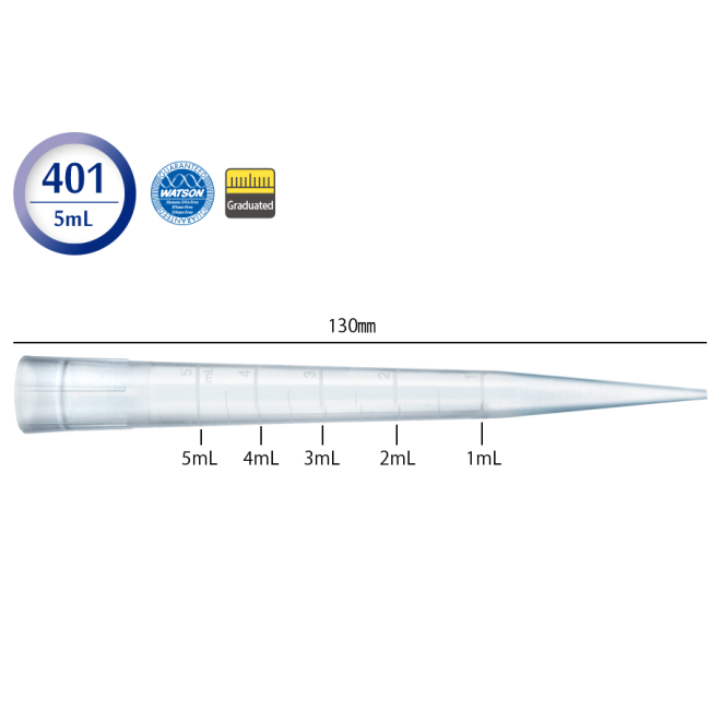 Đầu tip 5000uL có chia vạch code 110-401C WATSON Nhật Bản