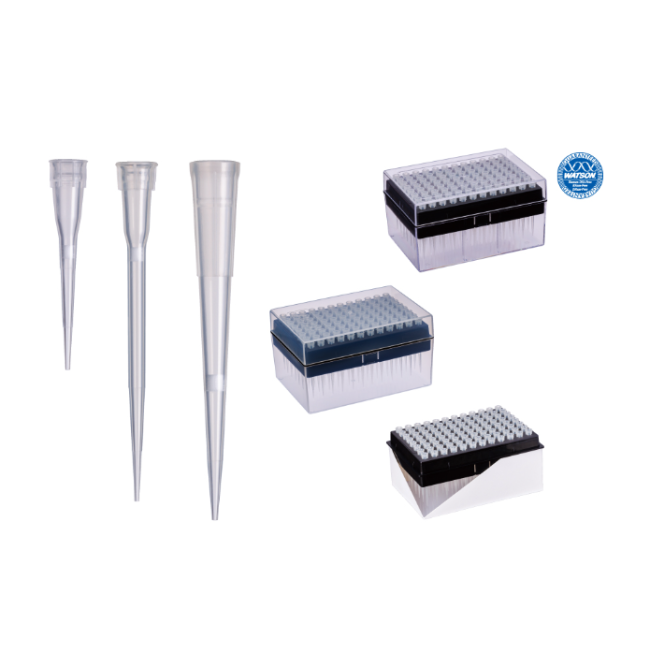Đầu típ lọc 10uL loại dài,có chia vạch PP, tiệt trùng (96tip/hộp) code:1252P-207CS WATSON-Nhật chính hãng