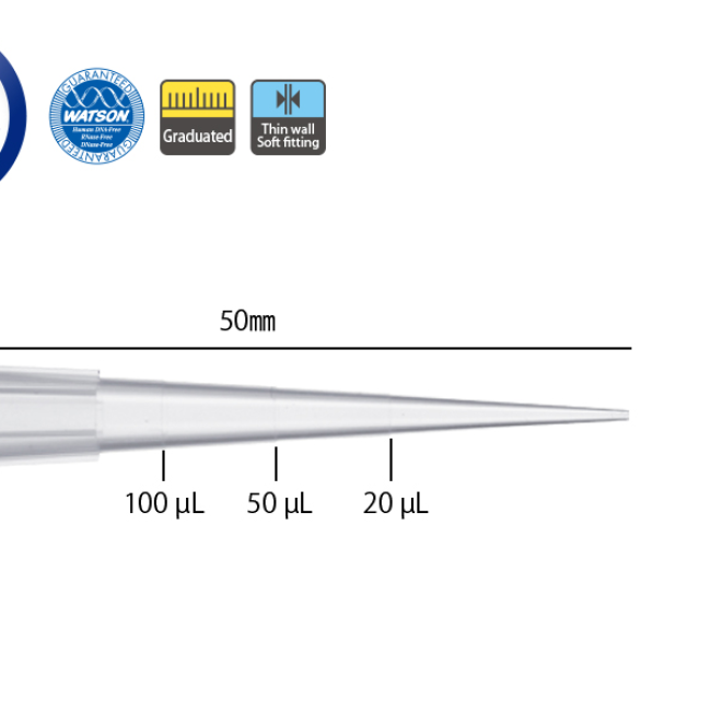 Đầu tip chia vạch 200ul code 110-705c Watson
